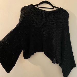 Cropped knit top